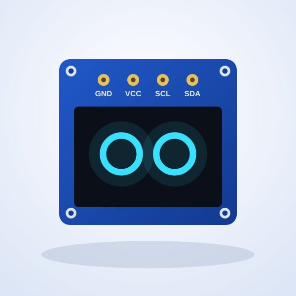 0.96" OLED Display Module (I2C, 128×64)